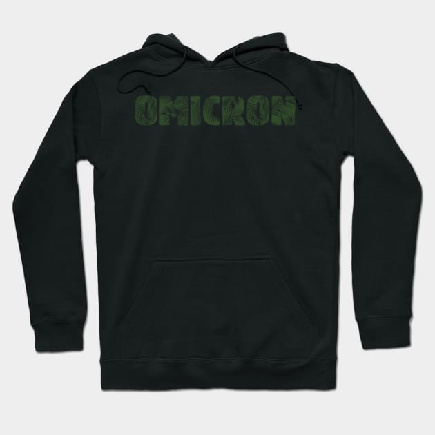 Omicron Leaf Letters Hoodie by Rosemogo